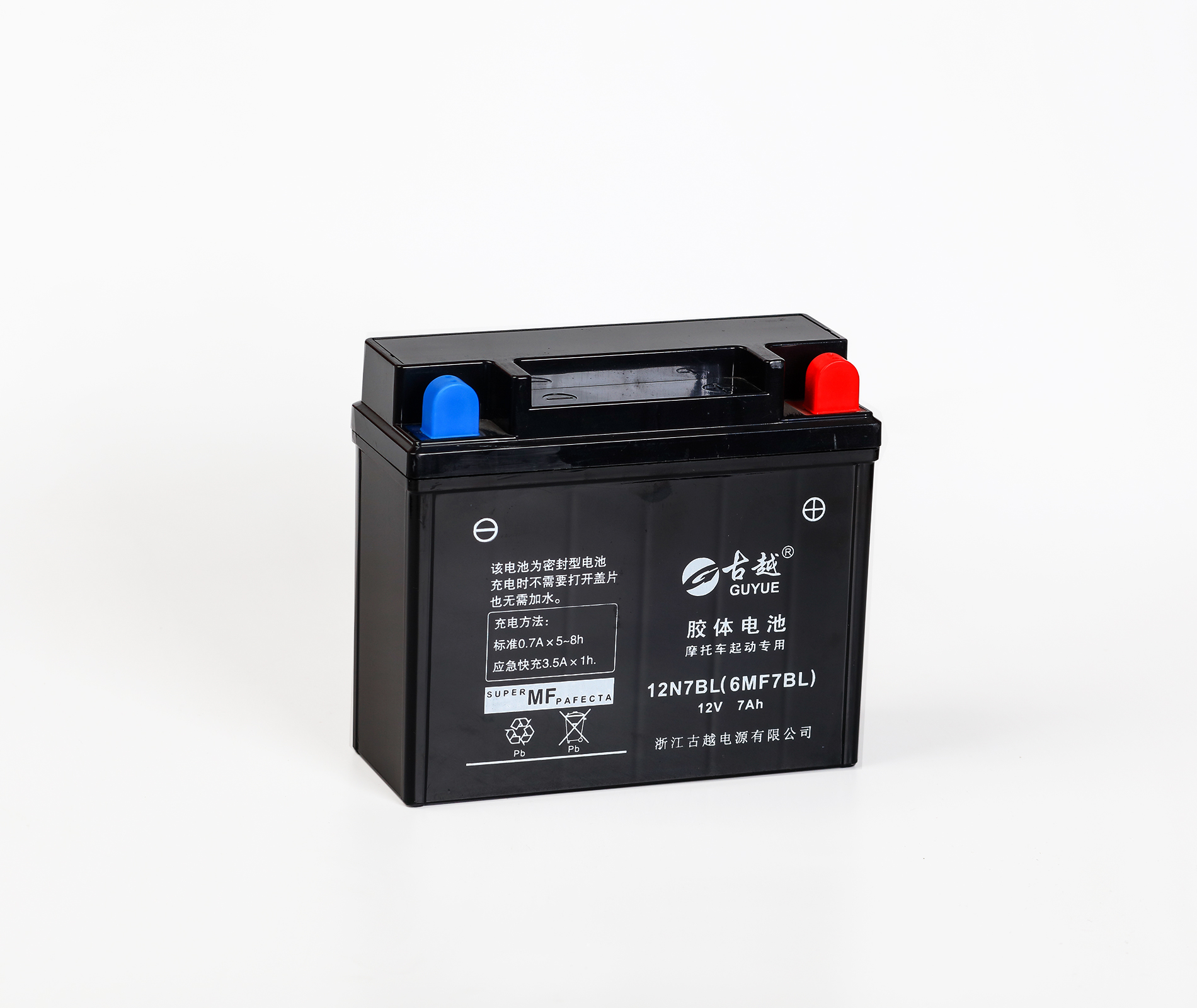 膠體摩托車電池 6MF7BL-GEL
